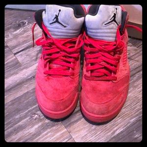 Air Jordan 5 “gym red” / “red suede”